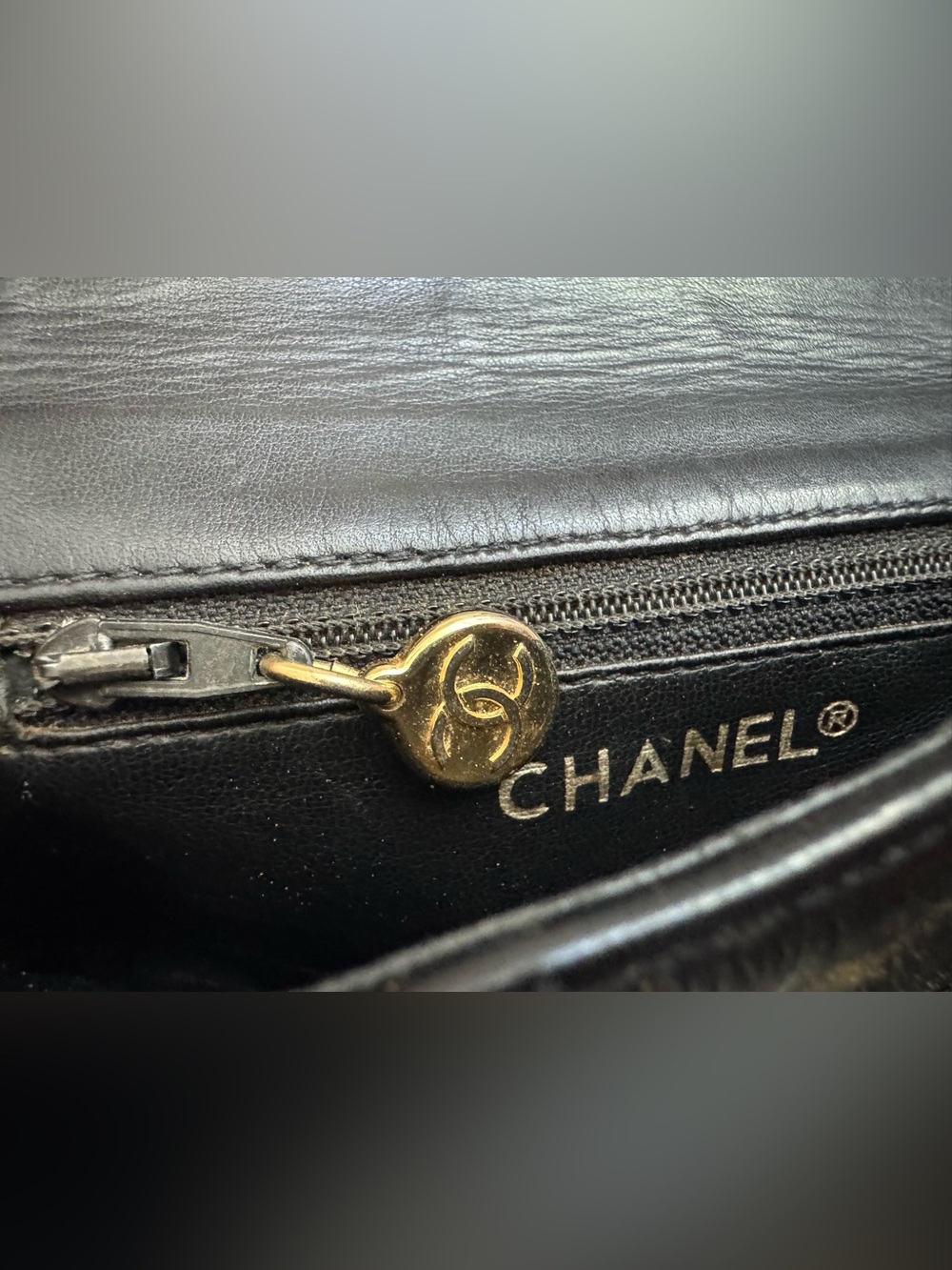 CHANEL Vintage Black Quilted Lambskin CC Turn Lock Belt Bag Bum Bag 75/30 - Picture 11 of 16